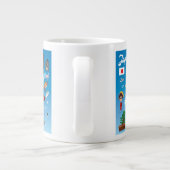 Kinder Cartoon Kaart van Japan Grote Koffiekop (Achterkant)