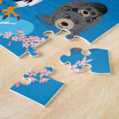 Kinder Cartoon Kaart van Japan Legpuzzel (Zijkant)