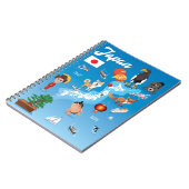Kinder Cartoon Kaart van Japan Notitieboek (Linkerzijde)