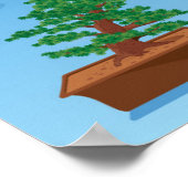 Kinder Cartoon Kaart van Japan Poster (Hoek)