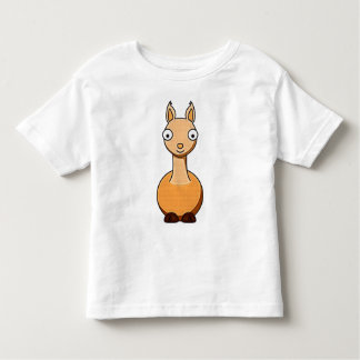Kinder Cartoon Llama T-Shirt