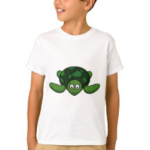 Kinder Cartoon Turtle T-Shirt