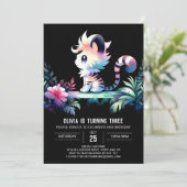 Kinder Castle Tiger verjaardag Kaart (Staand voorkant)