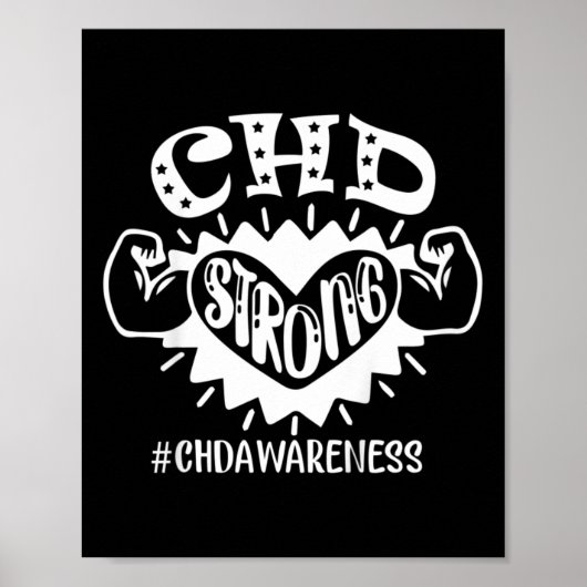 Kinder CHD Awareness Children's Heart Disease BA Poster (Voorkant)