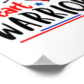 Kinder CHD Heart Warrior Congenitale hartziekte AW Poster (Hoek)