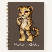 Kinder Cheetah Personal Sketch Notitieboek (Voorkant)