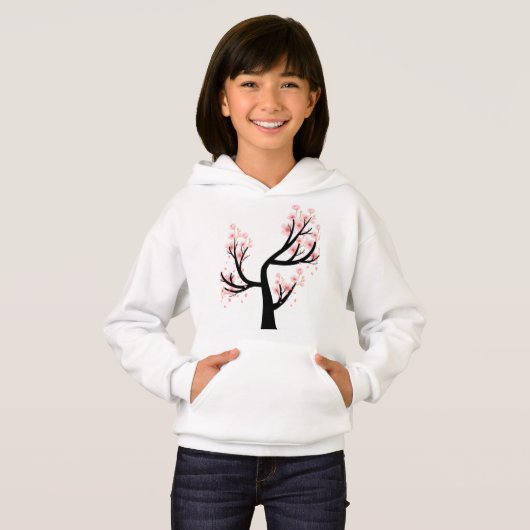 Kinder Cherry Blossom Tree Pullover Hoodie (Voorkant volledig)