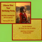 Kinder Chinees Nieuwjaar Uitnodiging Kaart