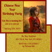 Kinder Chinees Nieuwjaar Uitnodiging Kaart