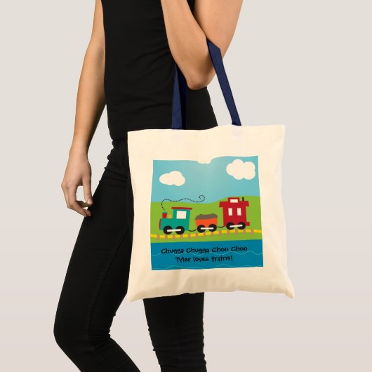 Kinder Choo Choo Train Caboose Tote Bag (Voorkant (product))