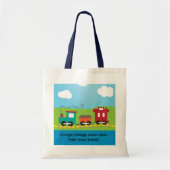 Kinder Choo Choo Train Caboose Tote Bag (Voorkant)
