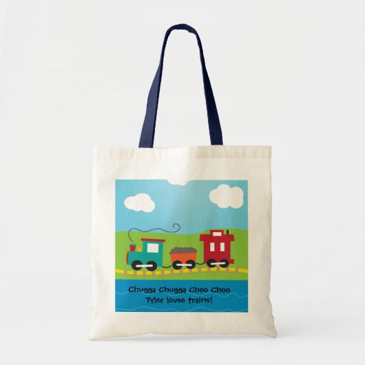 Kinder Choo Choo Train Caboose Tote Bag (Voorkant)