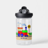 Kinder Choo Choo Train Schattigee Cartoon Motor Waterfles (Voorkant)