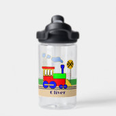 Kinder Choo Choo Train Schattigee Cartoon Motor Waterfles (Achterkant)