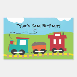 Kinder Choo Choo Trein Caboose Rechthoekige Sticker