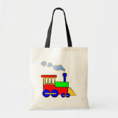 Kinder Choo Choo Treinmotor Schattigee Cartoon Tote Bag (Voorkant)
