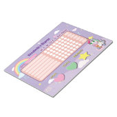 Kinder Chore Board Eenhoorn om te doen lijst Notit Notitieblok (Schuin)