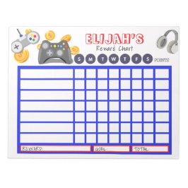 Kinder Chore Chart, gepersonaliseerde Game Chart Notitieblok