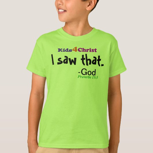 Kinder Christelijk T-shirt (Voorkant)