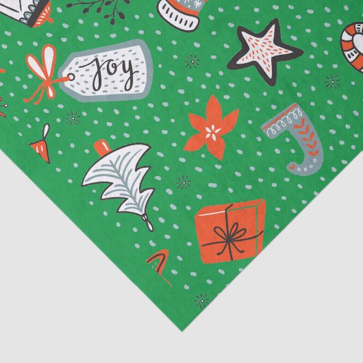 Kinder CHRISTMAS-ONTWERPWEEFSELPAPIER MET DE KANT  Tissuepapier (Detail)