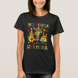 Kinder Cinco de Mayo No Siesta Lets Fiesta Funny A T-shirt