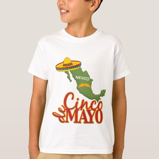Kinder Cinco de Mayo T-Shirt (Voorkant)