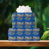 Kinder Circus Animal Train Cute Custom Boys Birthd Cadeaupapier