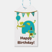 Kinder Circus Birthday Cadeaulabel (Voorkant)