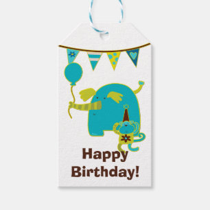 Kinder Circus Birthday Cadeaulabel