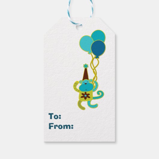 Kinder Circus Birthday Cadeaulabel (Achterkant)