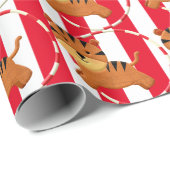 Kinder circus carnival verjaardagsfeest cartoon cadeaupapier (Rol Hoek)