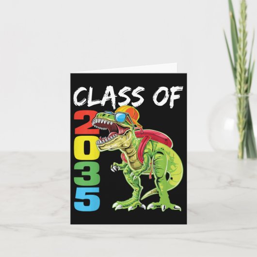 Kinder CL van 2035 T Rex Dinosaurus Eerste Dag van Kaart (Voorkant)