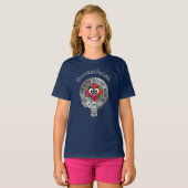 Kinder Clan Donnachaidh Crest & Tartan T-Shirt (Voorkant volledig)