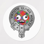 Kinder Clan Donnachaidh | Robertson Crest & Tartan Labels (Design 2)