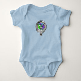 Kinder Clan Gunn Crest & Tartan Baby Bodysuit