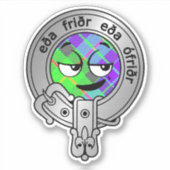 Kinder Clan Gunn Crest & Tartan Sticker (Voorkant)