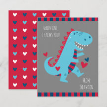 Kinder Classroom Dinosaur Valentijnse kaart