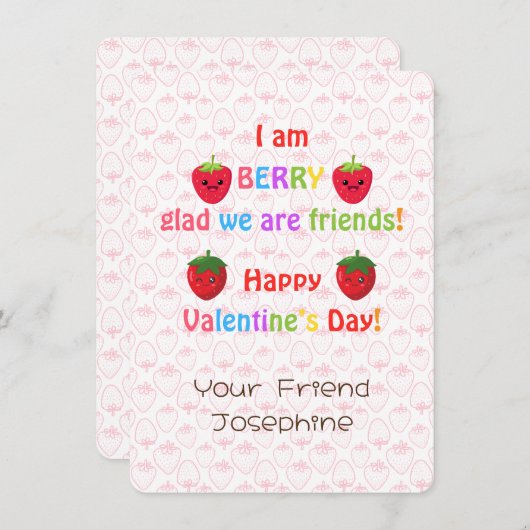 Kinder Classroom Valentijnsdag Kaarten (Voorkant / Achterkant)