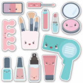 Kinder Collectie voor cosmetica Sticker (Voorkant)
