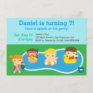 Kinder "Colorful Splash Birthday Pool" Kaart