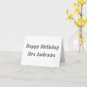 Kinder Coloring card, Kaart van gefeliciteerde ver (Gele Bloem)