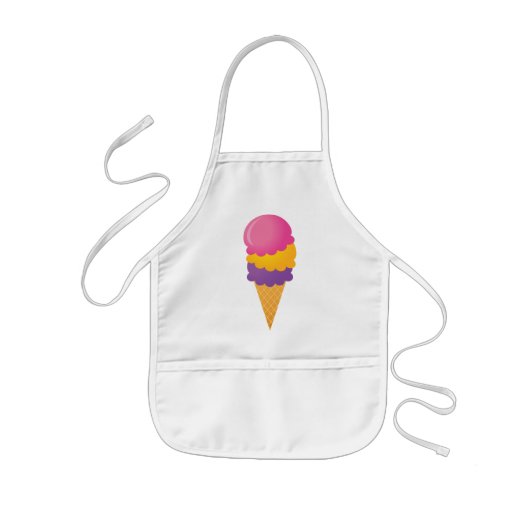 Kinder Cone apron Schort (Voorkant)