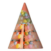 Kinder conische verjaardagsfeest Pet Feesthoedjes (Rechts)