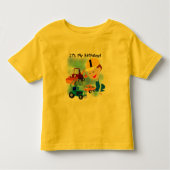 Kinder constructie 1e verjaardag T-shirts en gesch (Voorkant)