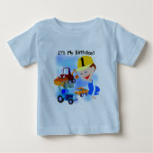 Kinder constructie 1e verjaardag T-shirts en gesch (Voorkant)