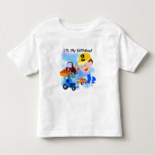 Kinder constructie 2e verjaardag Tshirts en gesche (Voorkant)