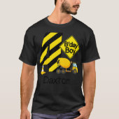 Kinder constructie 4e verjaardag Daxton Boys 4 oud T-shirt (Voorkant)