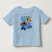 Kinder constructie 4e verjaardag T-shirts en gesch (Voorkant)