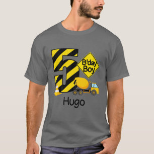 Kinder constructie 5e verjaardag Hugo Boys 5 jaar  T-shirt