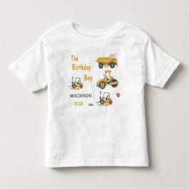 Kinder constructie verjaardagsjongen peuter kinder shirts